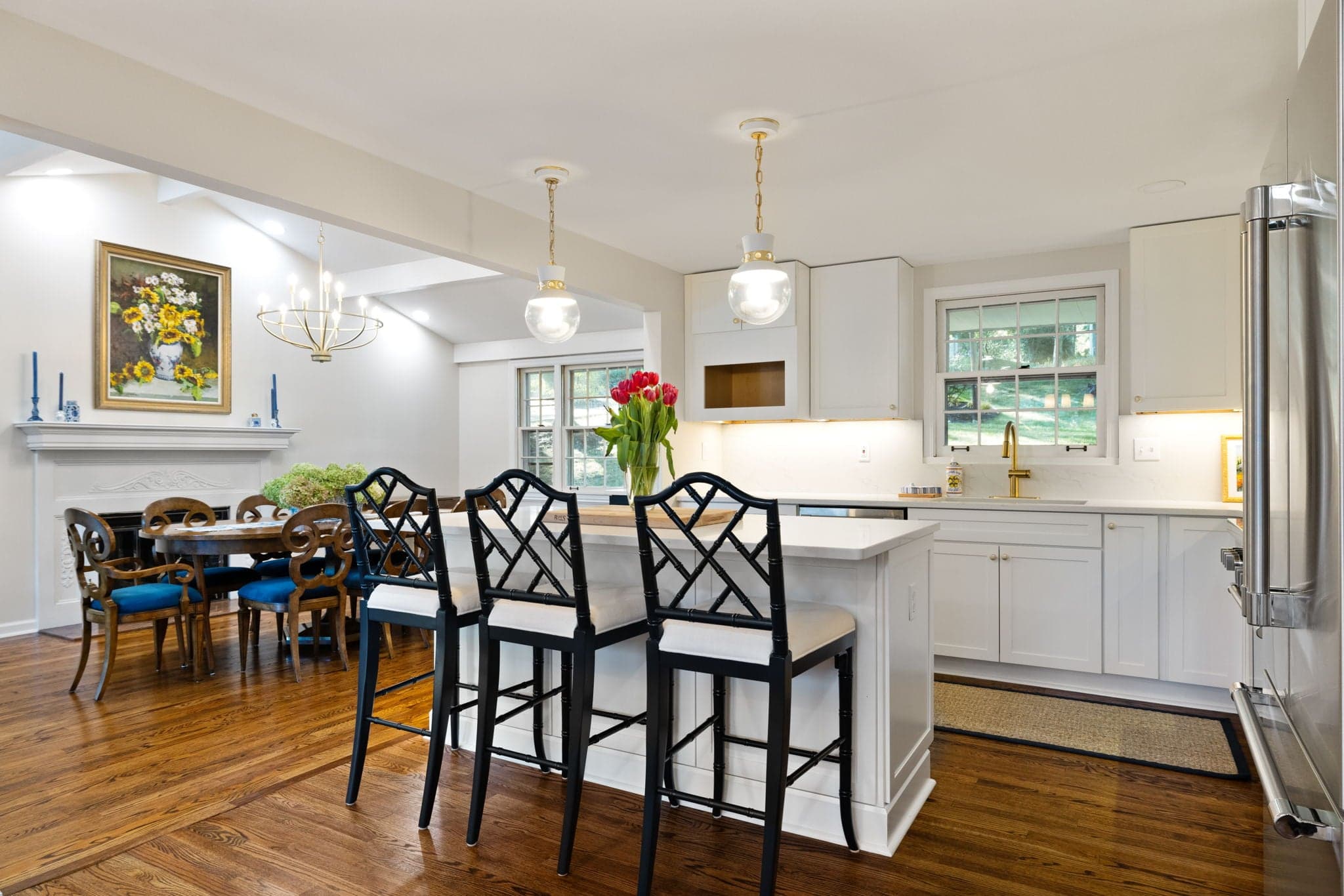 Kitchen and patio renovation in Upper St. Clair, PA, built by Integrated Contracting & Renovations